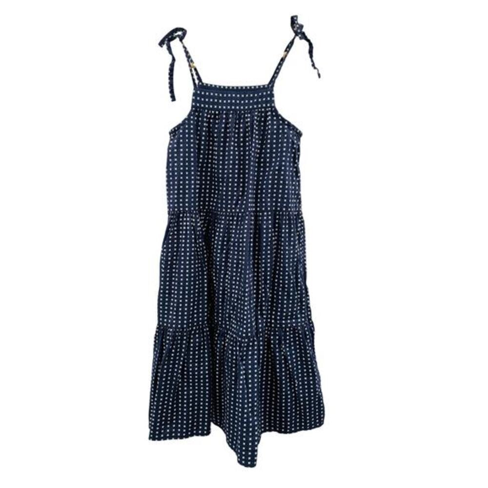 Tea Collection navy checkered dress
